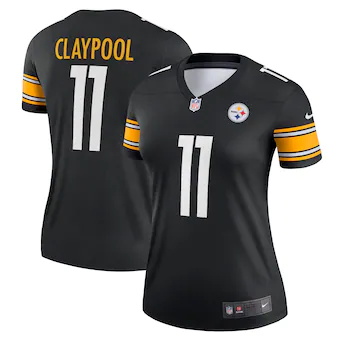 womens nike chase claypool black pittsburgh steelers legend